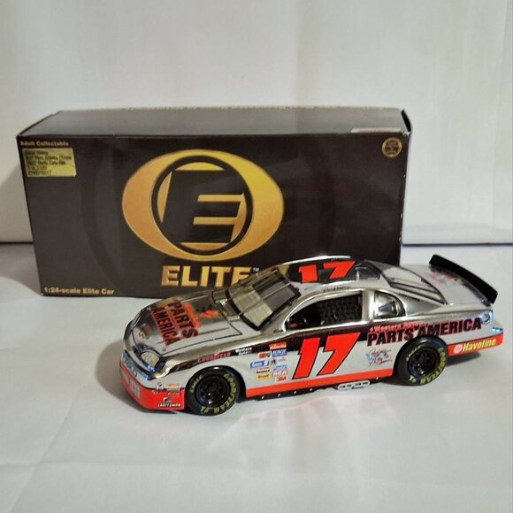 1997 Darrell Waltrip #17 Parts America Chrome Monte Carlo Elite 1 of 3,500 1:24 - Picture 1 of 10